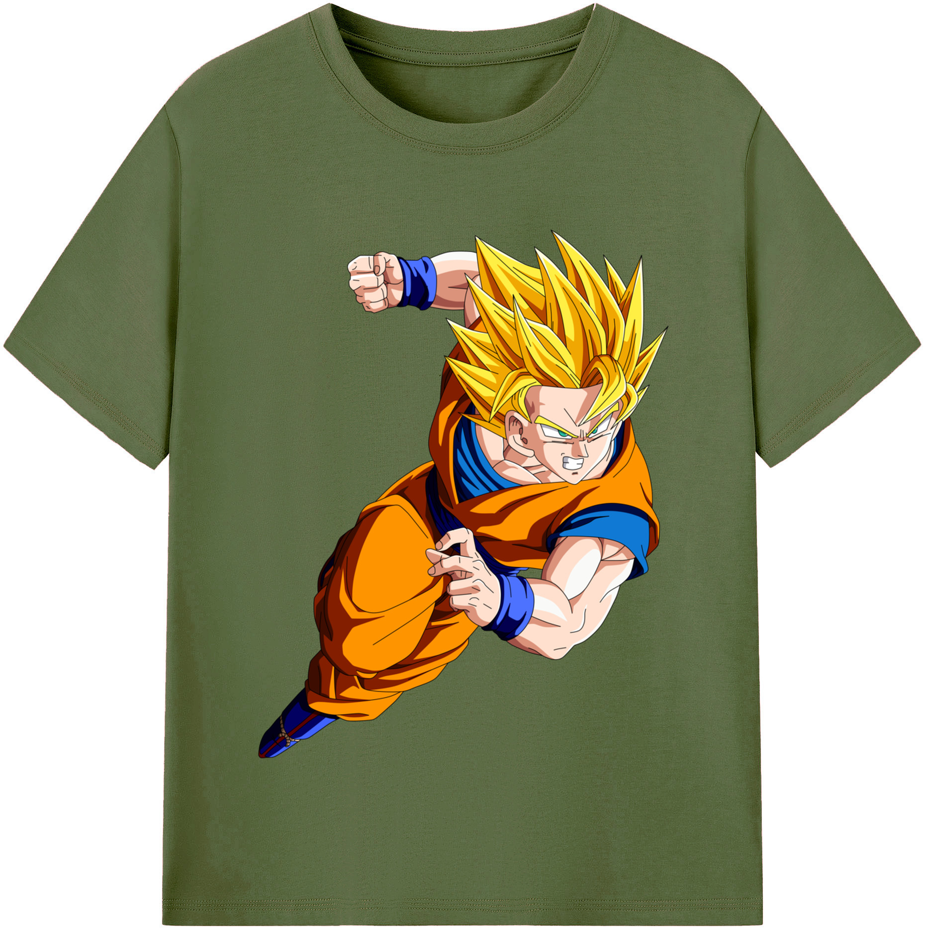 （画像用） ドラゴンボール 孫悟空（そん ごくう）Son Goku カカロット DRAGON BALL Kakarotto 綿100％半袖Tシャツ（フロントプリント）
